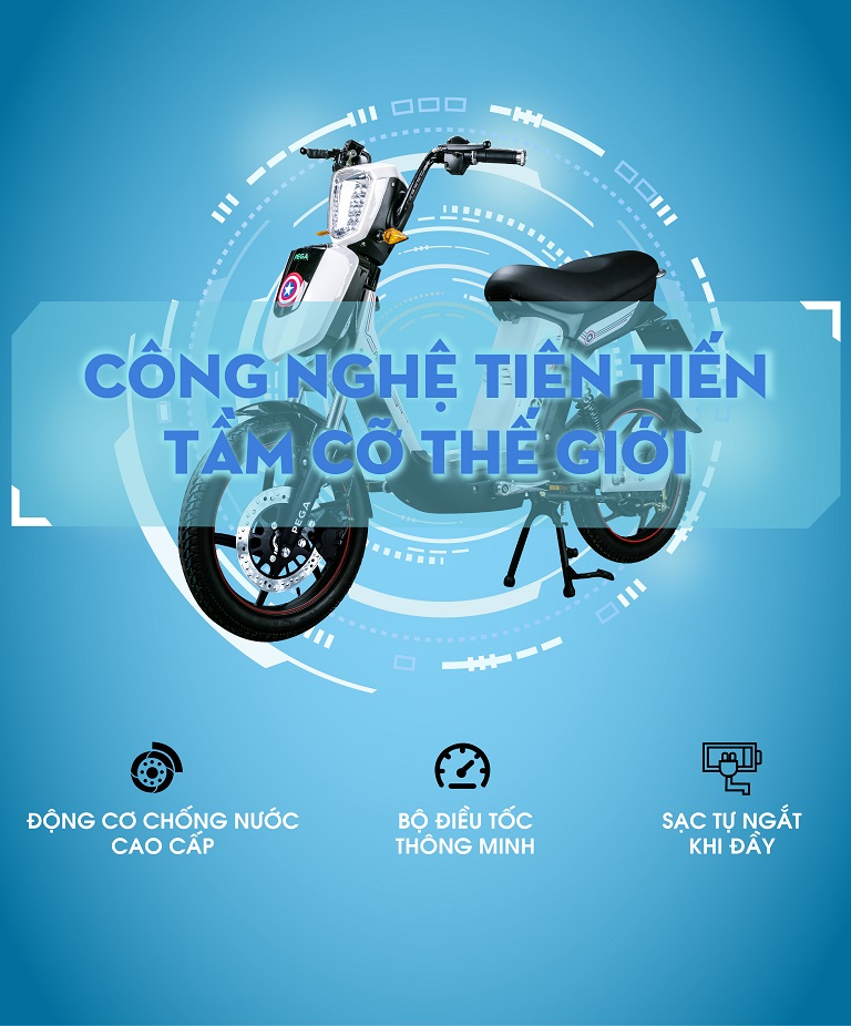 Xe đạp điện Pega CapA+ sở hữu nhiều công nghệ tiên tiến